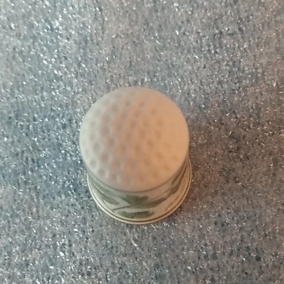 Franklin Porcelain 1979 Thimble Birds Flowers Song Thrush Turdus Philomelos - Picture 3 of 4